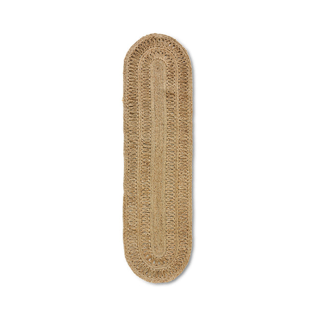 HKliving 地毯|Soleil jute runner oval (80x300cm)