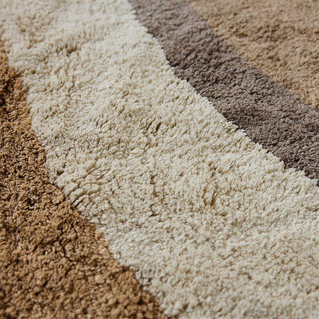 HKliving 浴墊|Bath mat natural waves (120x120cm)