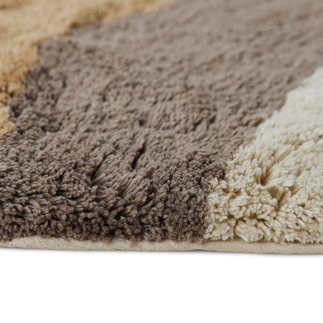 HKliving 浴墊|Bath mat natural waves (120x120cm)