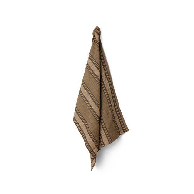 HKliving 餐桌布巾|Vida striped tea towel sand/cream (50x70cm)