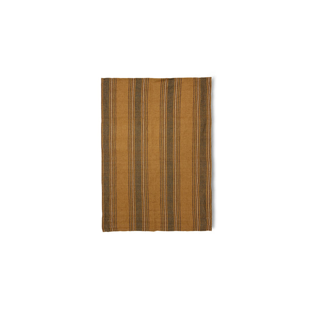 HKliving 餐桌布巾|Vida striped tea towel amber/grey (50x70cm)
