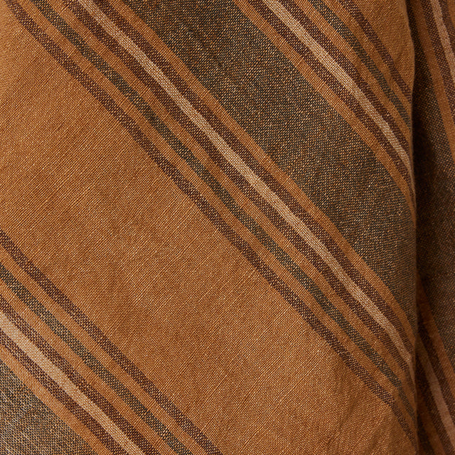 HKliving 餐桌布巾|Vida striped tea towel amber/grey (50x70cm)