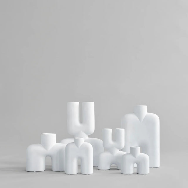 眼鏡蛇花瓶,Uno,迷你 - 骨白色