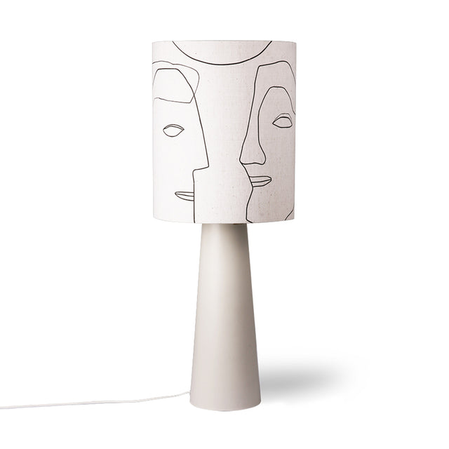 HKliving 燈罩|Printed faces lamp shade L