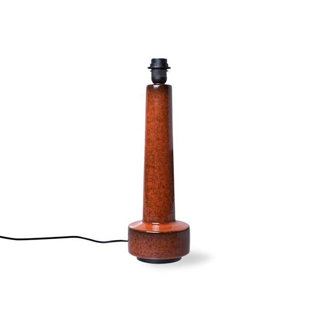 HKliving 燈座|Retro stoneware lamp base red