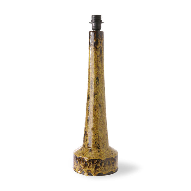 HKliving 燈座|Retro stoneware lamp base mustard