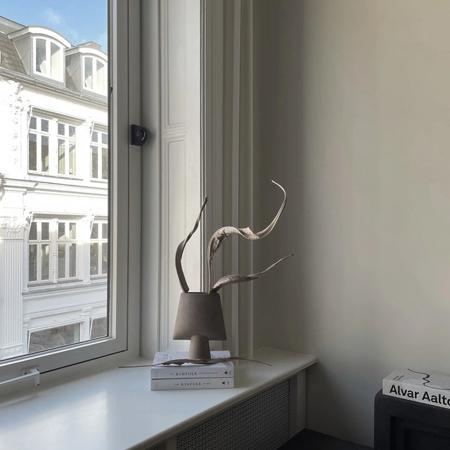 101 Copenhagen-球形花瓶,四方形,迷你 - 灰褐色