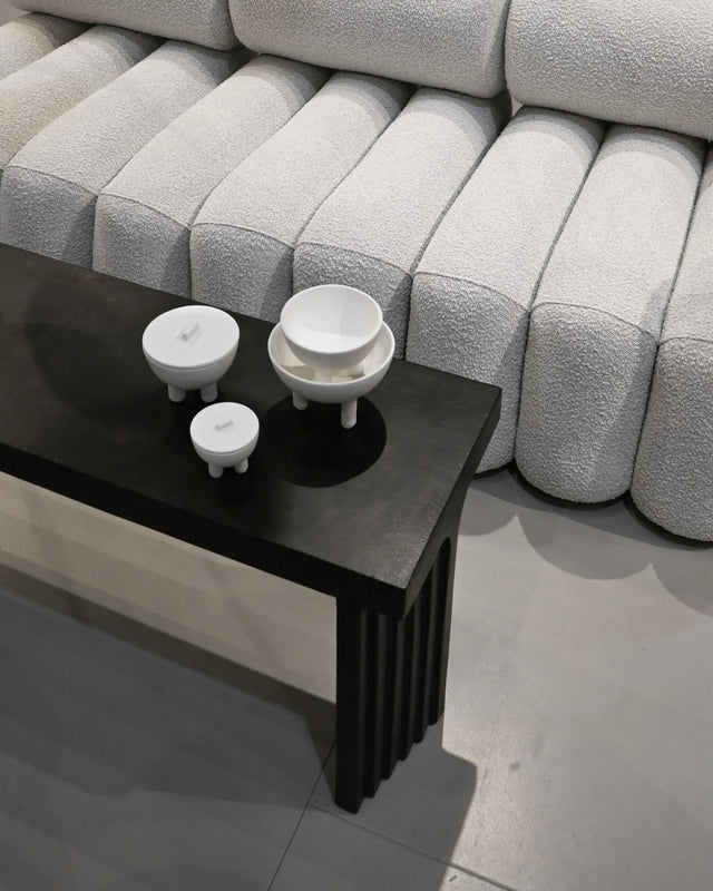 鴨碗,中 - 骨白色