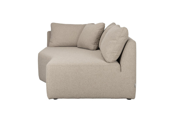 Zuiver-Element Prosper Chaise Longue Right Cappuccino 模組沙發