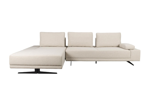 Dutchbone-Shelly Off-White Left Chaise Longue 三人沙發 -白色