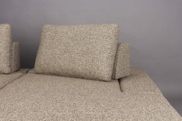 Dutchbone-Shelly Cinnamon Right Chaise Longue 三人沙發 -咖啡色