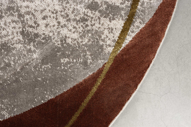 Zuiver-Carpet Noon 200 x 220 圓形地毯 -橘色