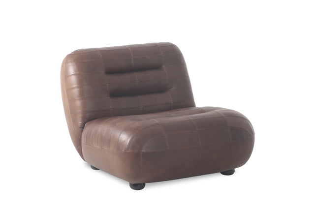 Dutchbone-Wyatt Wax Leather Chocolate 休閒椅