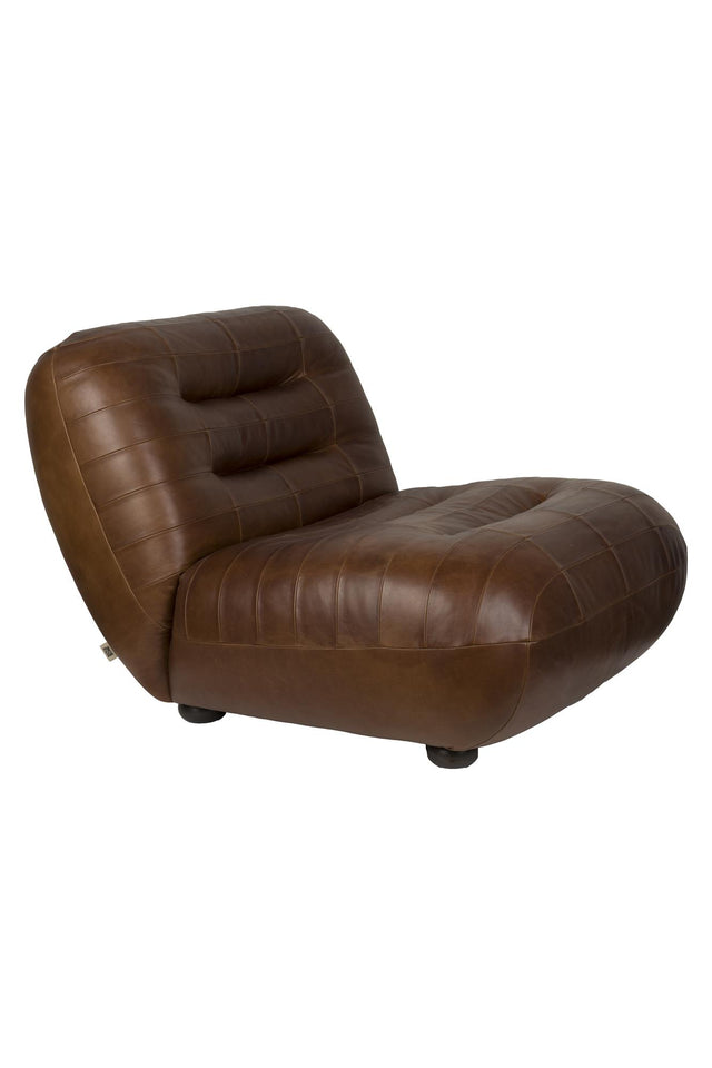 Dutchbone-Wyatt Wax Leather Chocolate 休閒椅
