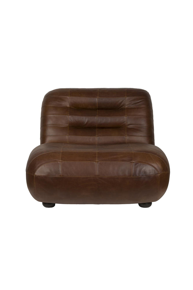 Dutchbone-Wyatt Wax Leather Chocolate 休閒椅