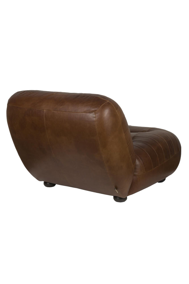 Dutchbone-Wyatt Wax Leather Chocolate 休閒椅