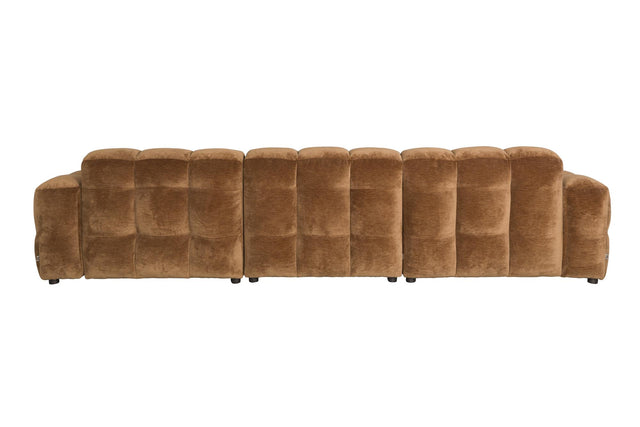 Dutchbone-Hackman 4 5-Seater Velours 大型沙發 -咖啡色