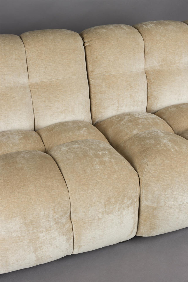 Dutchbone-Hackman 3-Seater Velours 三人沙發 -米色