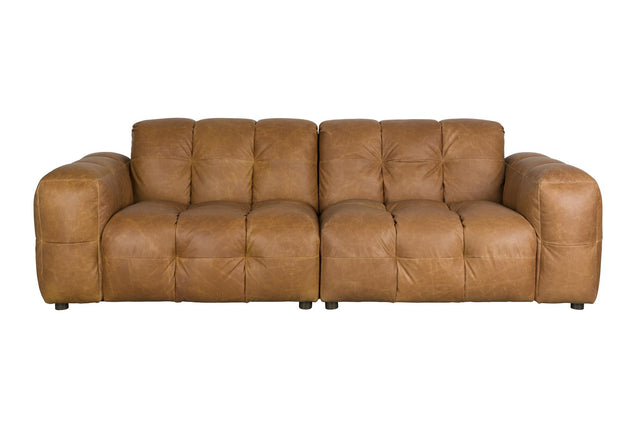 Dutchbone-Hackman 3-Seater Leather 三人沙發 -咖啡色