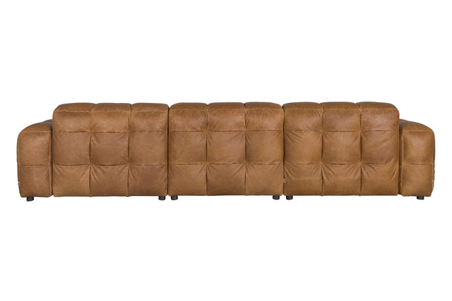 Dutchbone-Hackman 4 5-Seater Leather 大型沙發 -咖啡色