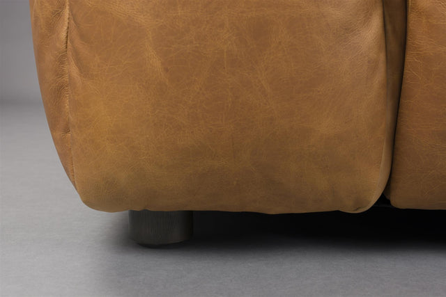 Dutchbone-Hackman 4 5-Seater Leather 大型沙發 -咖啡色