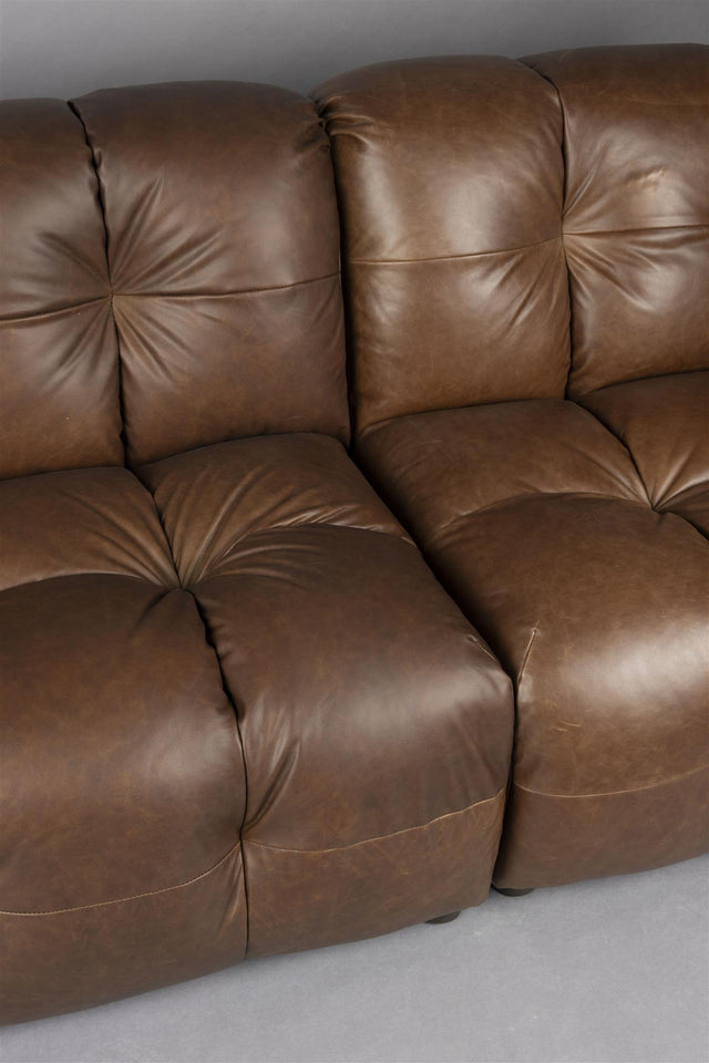 Dutchbone-Hackman 3-Seater Leather Chocolate 三人沙發 -咖啡色
