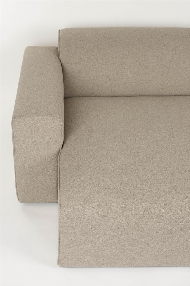 Zuiver-Milka 3-Seater Left Cappuccino 三人沙發 -米色