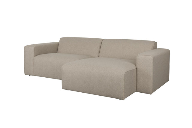 Zuiver-Milka 3-Seater Right Cappuccino 三人沙發 -米色