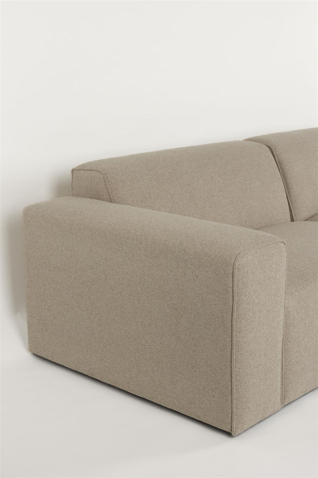 Zuiver-Milka 3-Seater Right Cappuccino 三人沙發 -米色