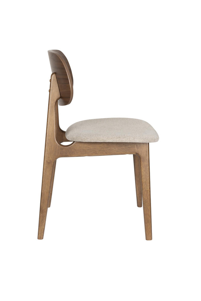 Dutchbone-Marais Wood/Beige 餐椅 -咖啡色