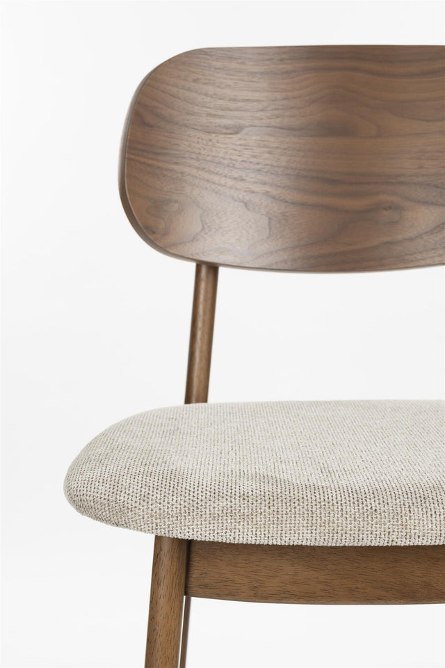 Dutchbone-Marais Wood/Beige 吧台椅 -咖啡色