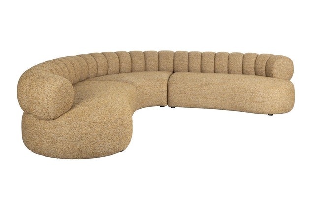 Dutchbone-Duvane 7-seater L型沙發 -咖啡色