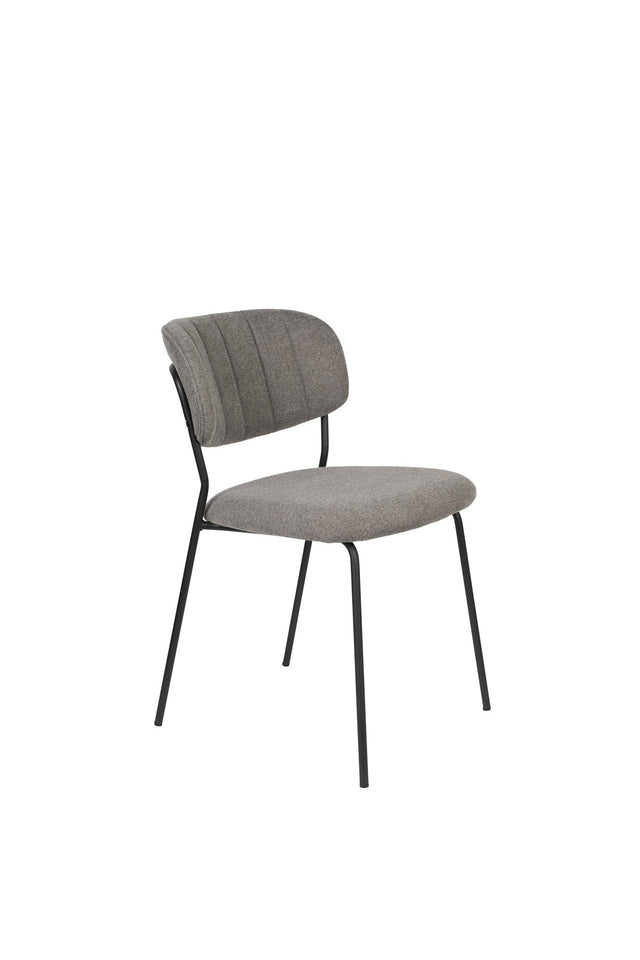 Zuiver-Jolien Black/Grey 餐椅 -灰色