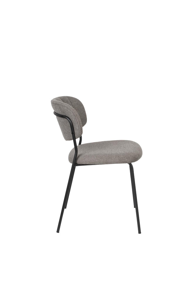 Zuiver-Jolien Black/Grey 餐椅 -灰色