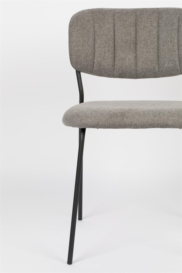 Zuiver-Jolien Black/Grey 餐椅 -灰色