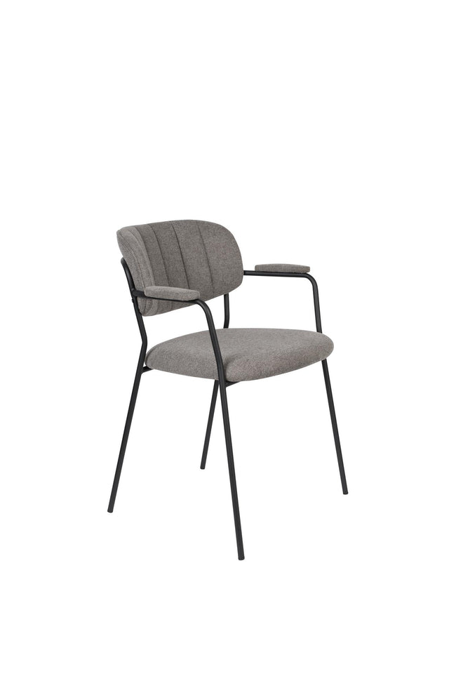 Zuiver-Jolien Black/Grey 餐椅 -灰色