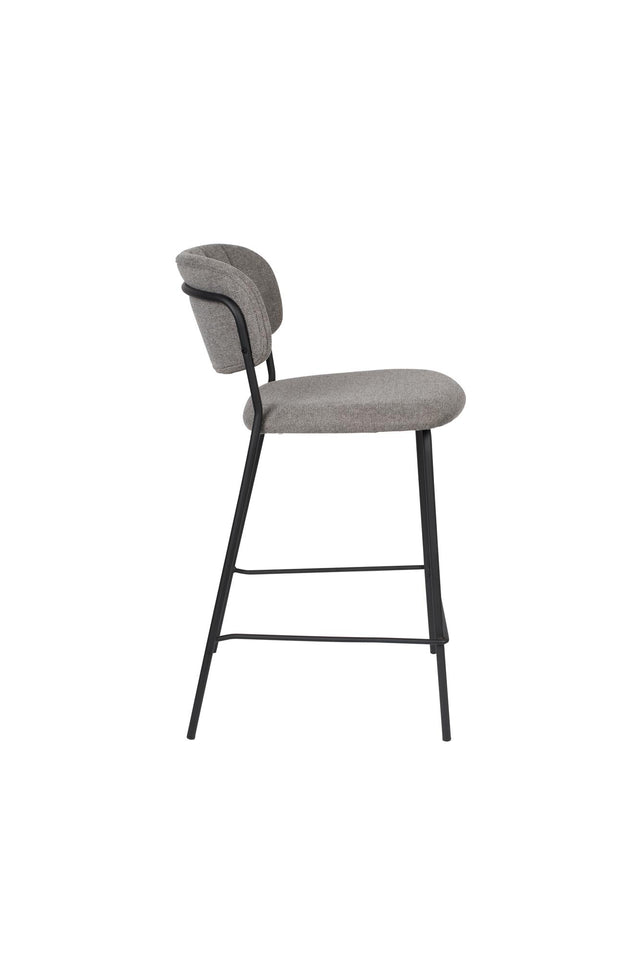 Zuiver-Jolien Black/Grey 吧台椅 -灰色
