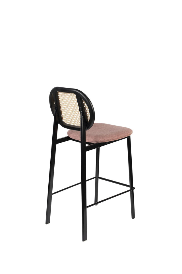 Zuiver-Spike Natural/Pink 吧台椅 -粉色