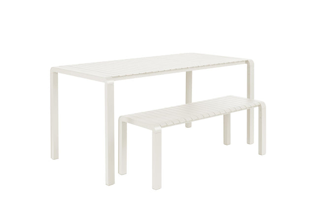 Zuiver-Garden Vondel 129 5x45 Clay 戶外長凳 -白色