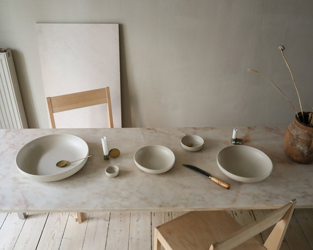 FRAMA-Otto Ceramic Shallow Bowl Set 碗 情境照