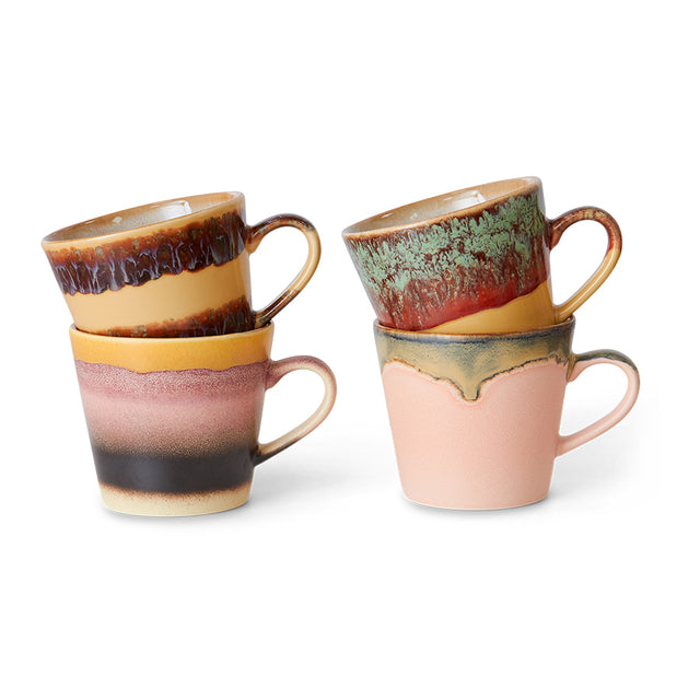 Hkliving-70s ceramics: cappuccino mugs