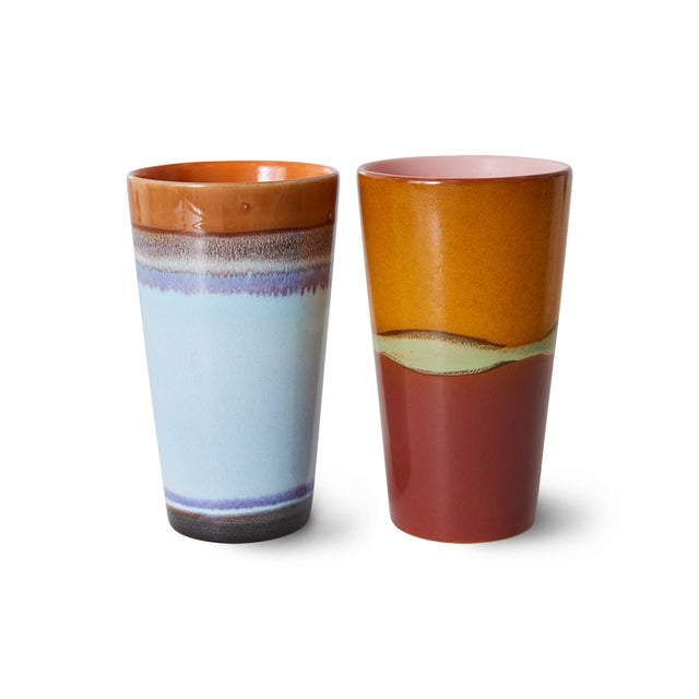 Hkliving-70s ceramics: latte mugs