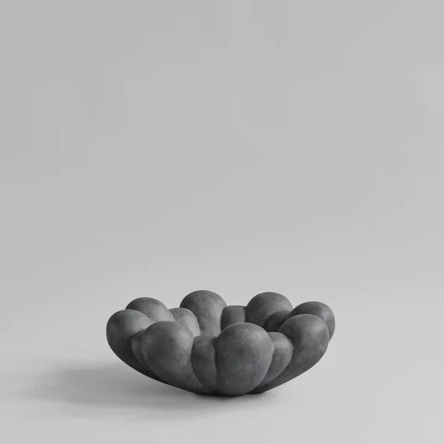 【現貨】101 Copenhagen-綻放陶盤,大 - 深灰色