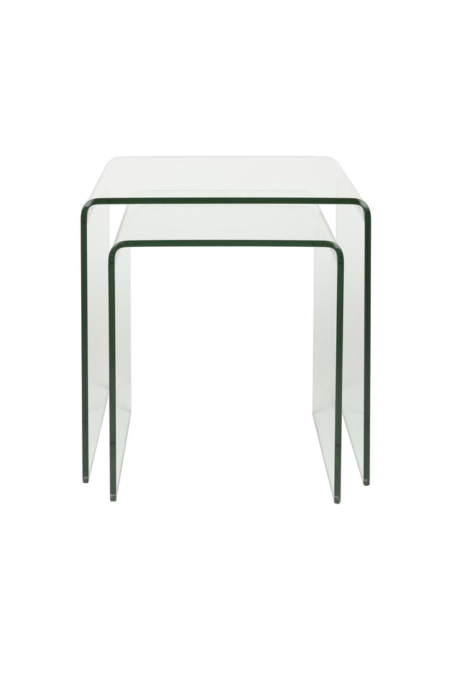 Dutchbone-Vetro邊桌二入組-透明色