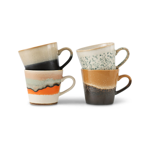 Hkliving-70s ceramics: cappuccino mugs