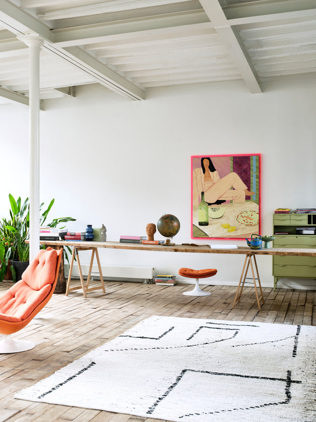 HKliving 地毯｜Tufted rug limestone (200x300cm)