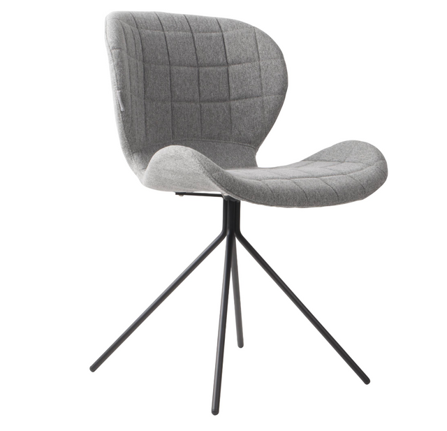 Zuiver-OMG餐椅-亮灰色