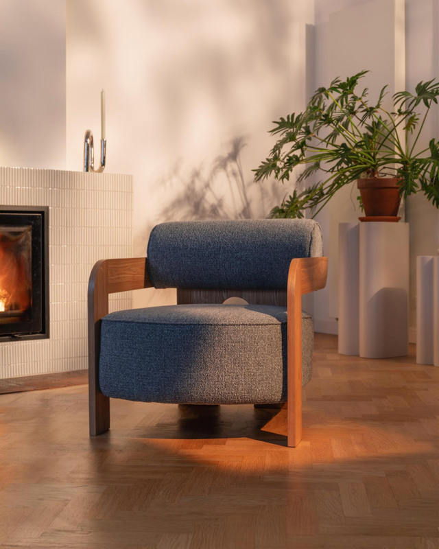 Zuiver-Oolong休閒椅-藍色