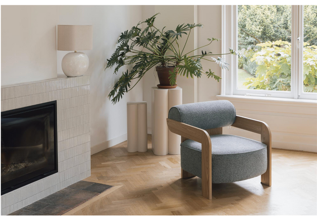 Zuiver-Oolong休閒椅-藍色