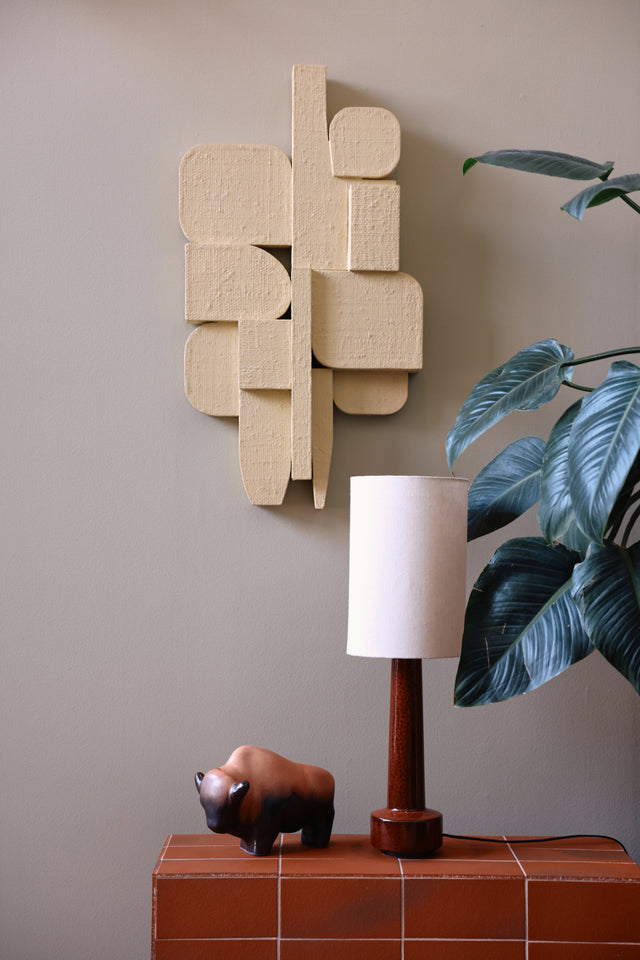 HKliving 燈罩｜Cylinder lamp shade natural linen (24,5x24,5cm)